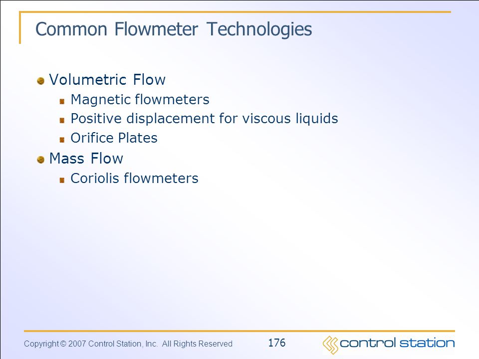 Common Flowmeter Technologies