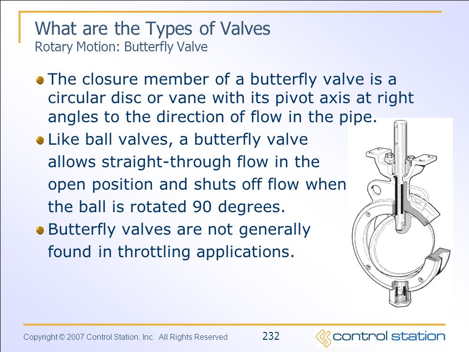 What are the Types of Valves Rotary Motion: Butterfly Valve
