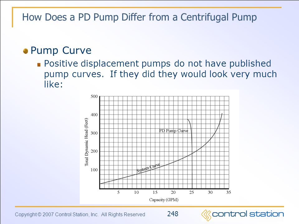 How Does a PD Pump Differ from a Centrifugal Pump