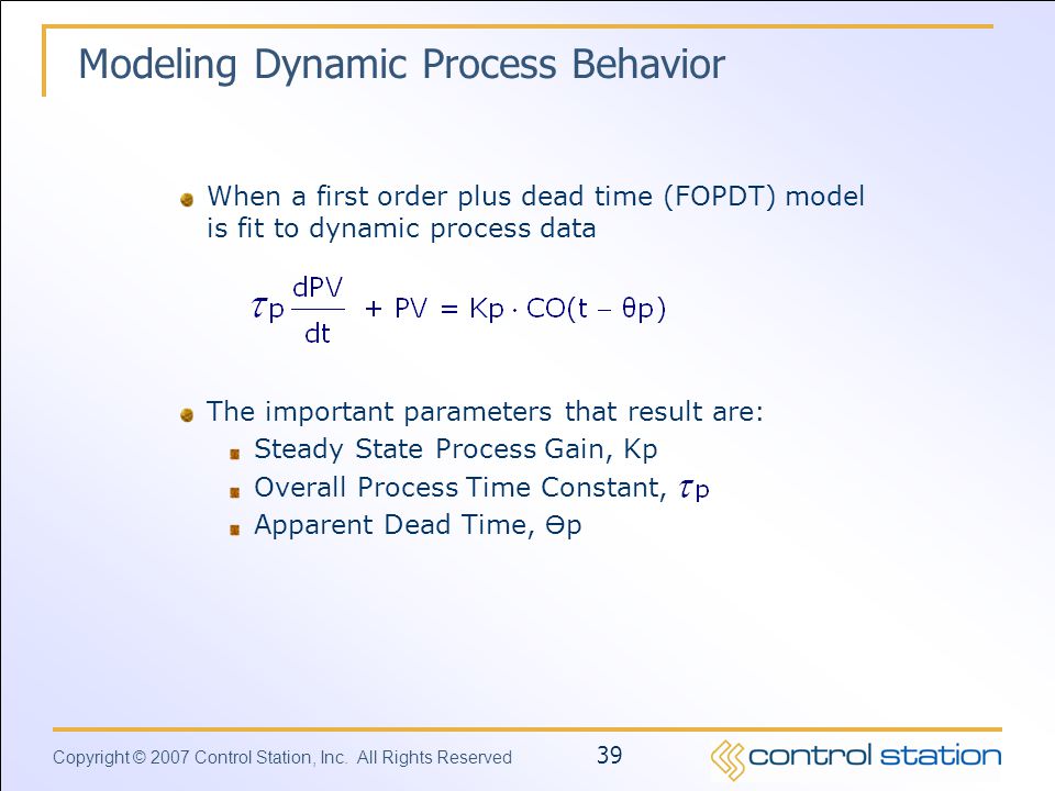 Modeling Dynamic Process Behavior