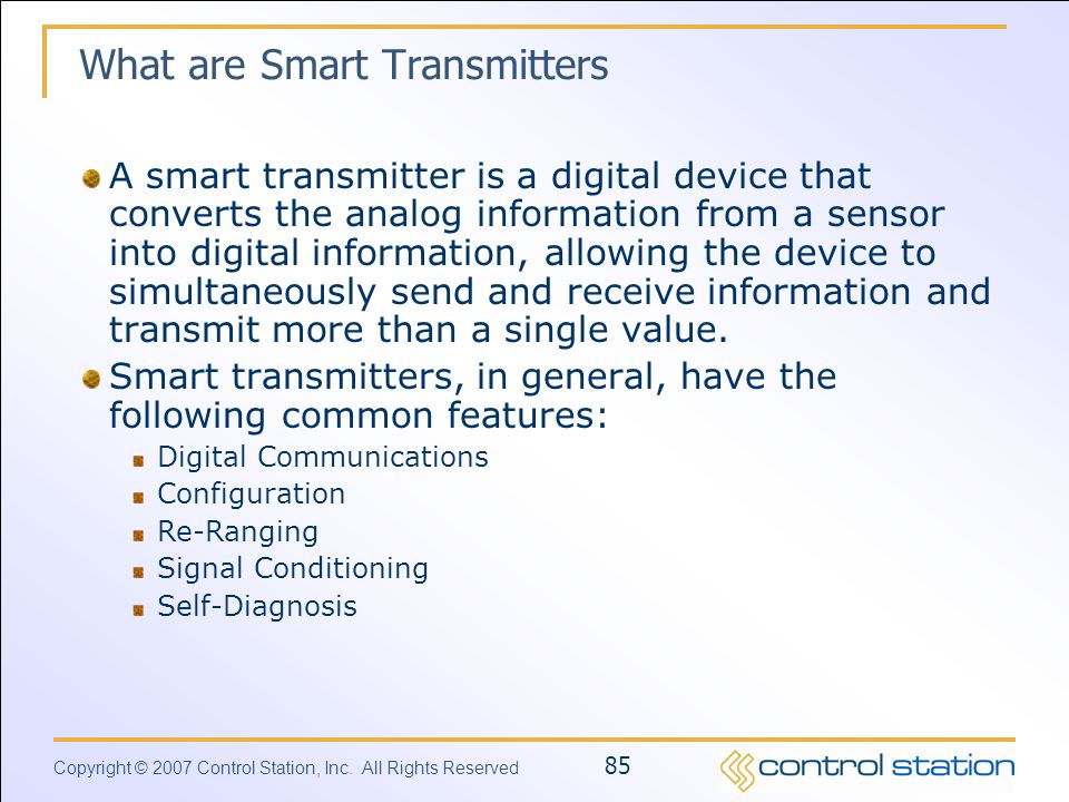 What are Smart Transmitters
