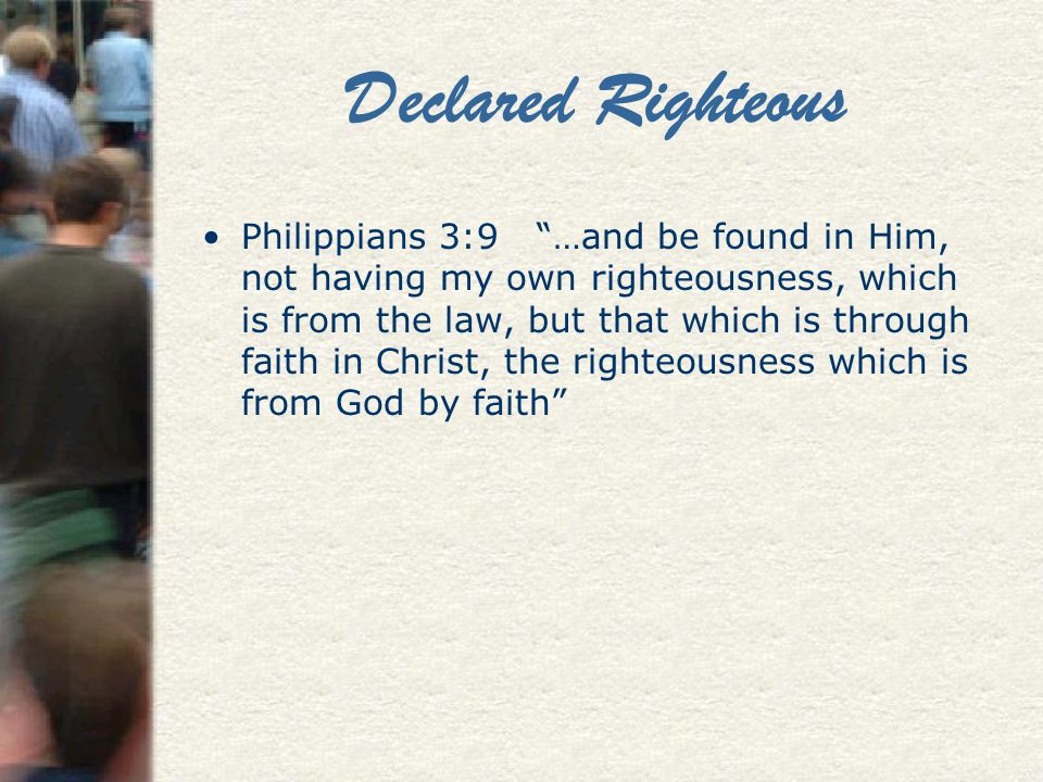 Declared Righteous