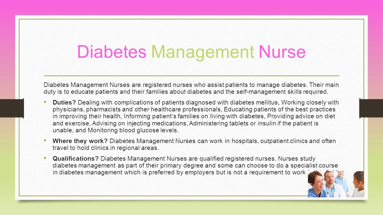 Diabetes Management Nurse