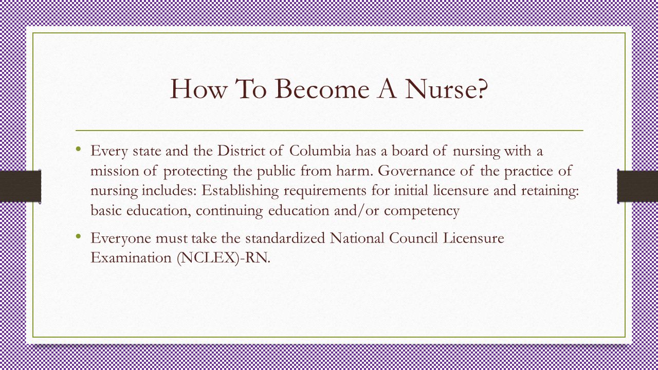 How To Become A Nurse
