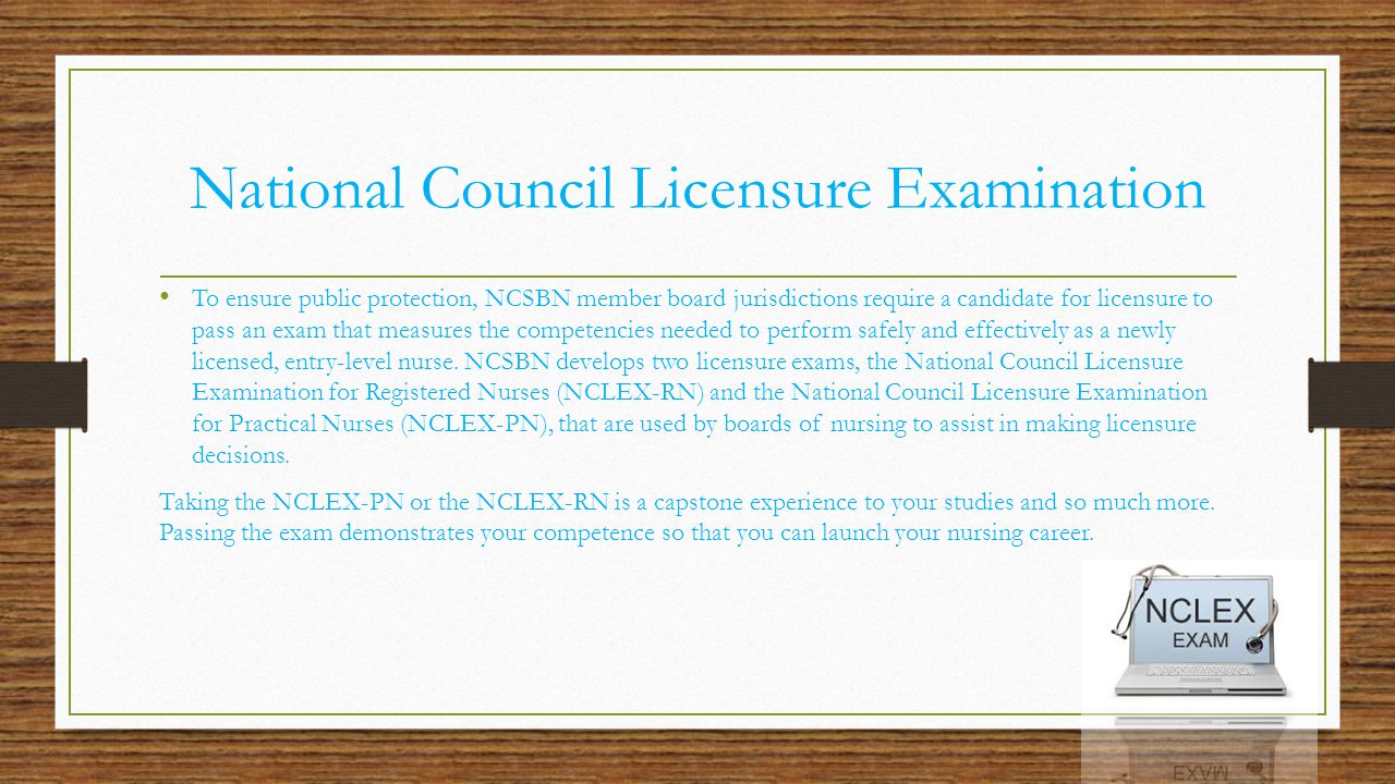 National Council Licensure Examination