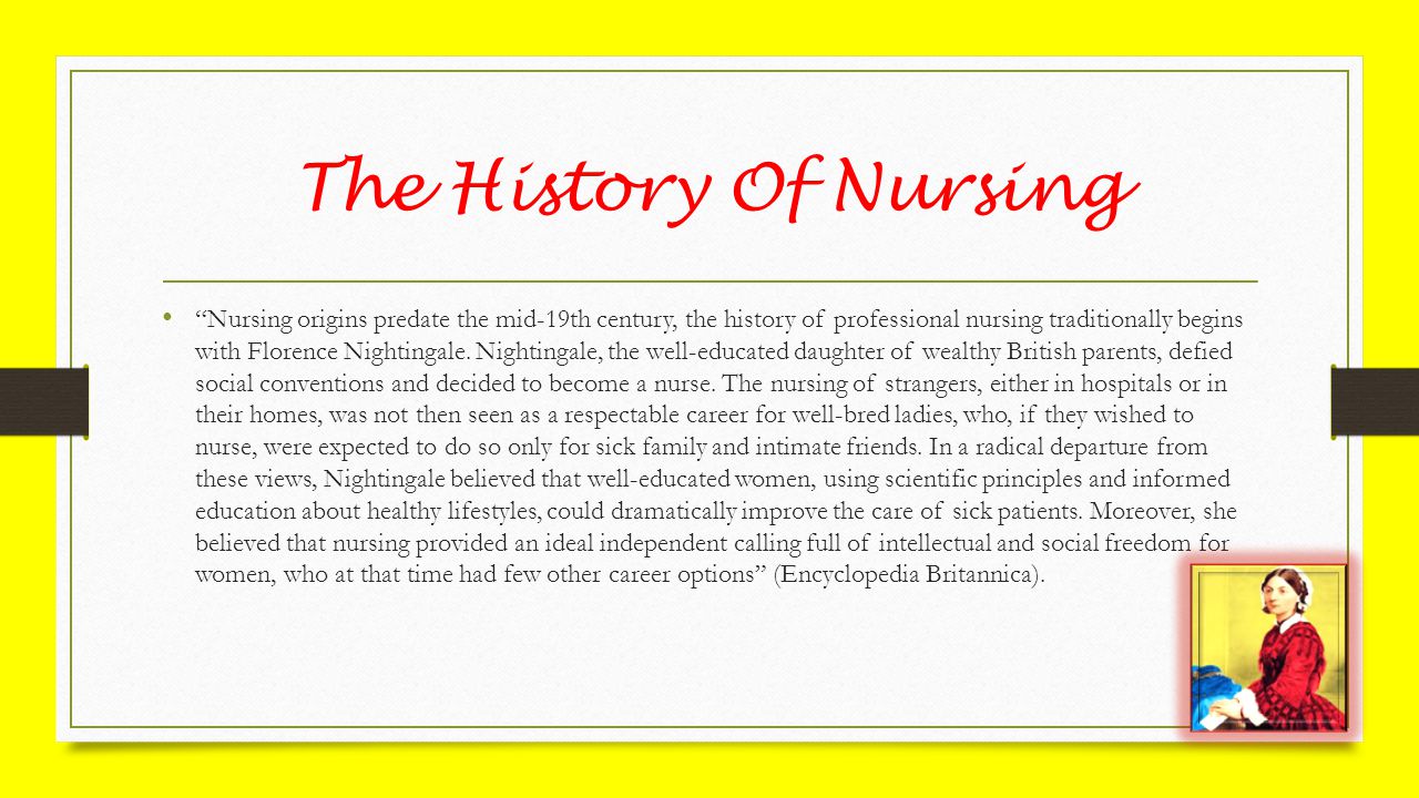 The History Of Nursing