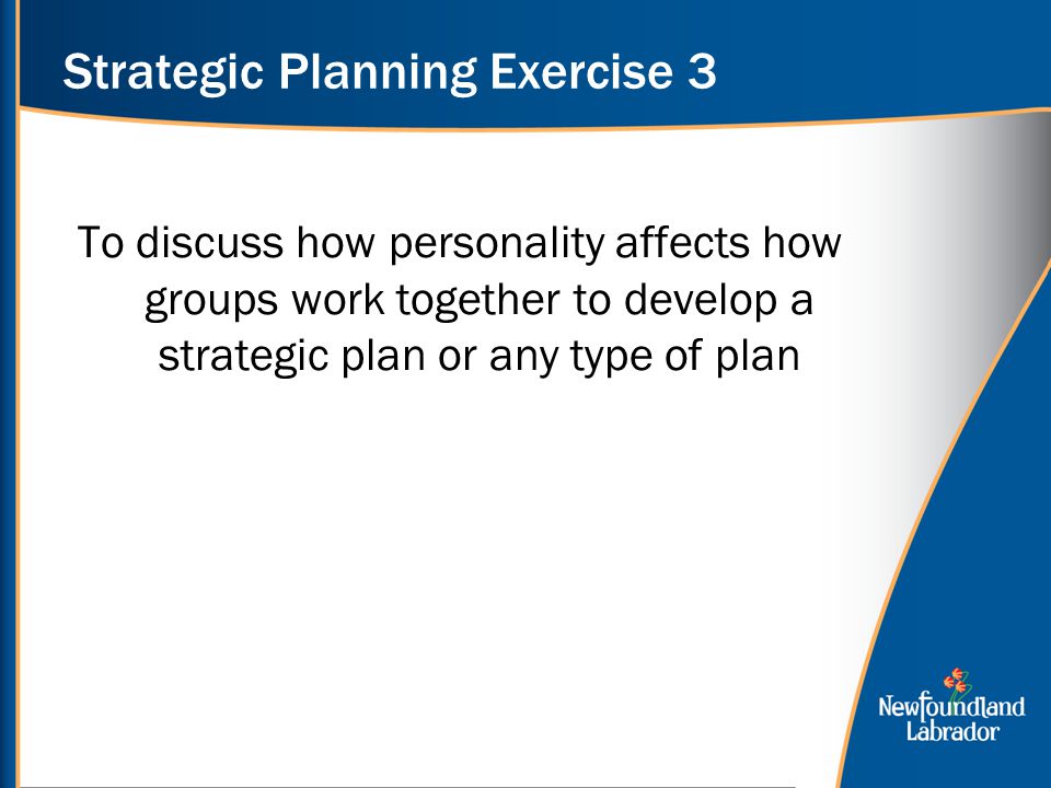 Strategic Planning Exercise 3
