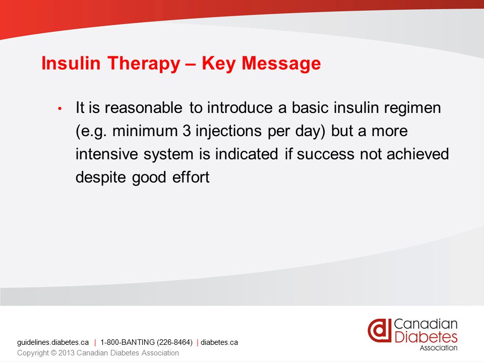 Insulin Therapy – Key Message