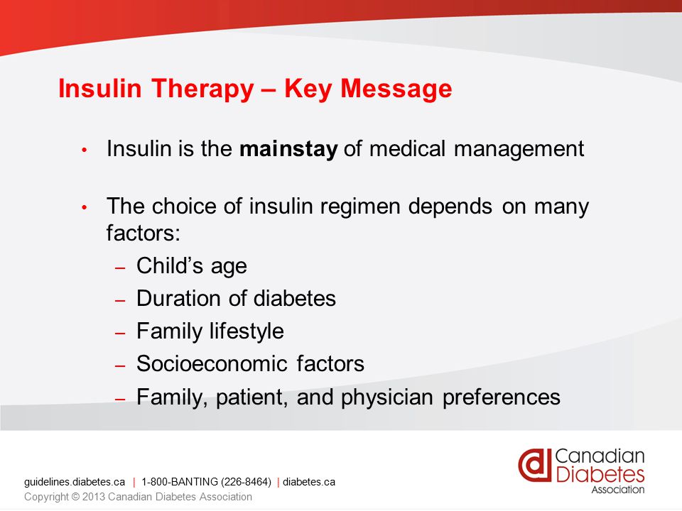 Insulin Therapy – Key Message