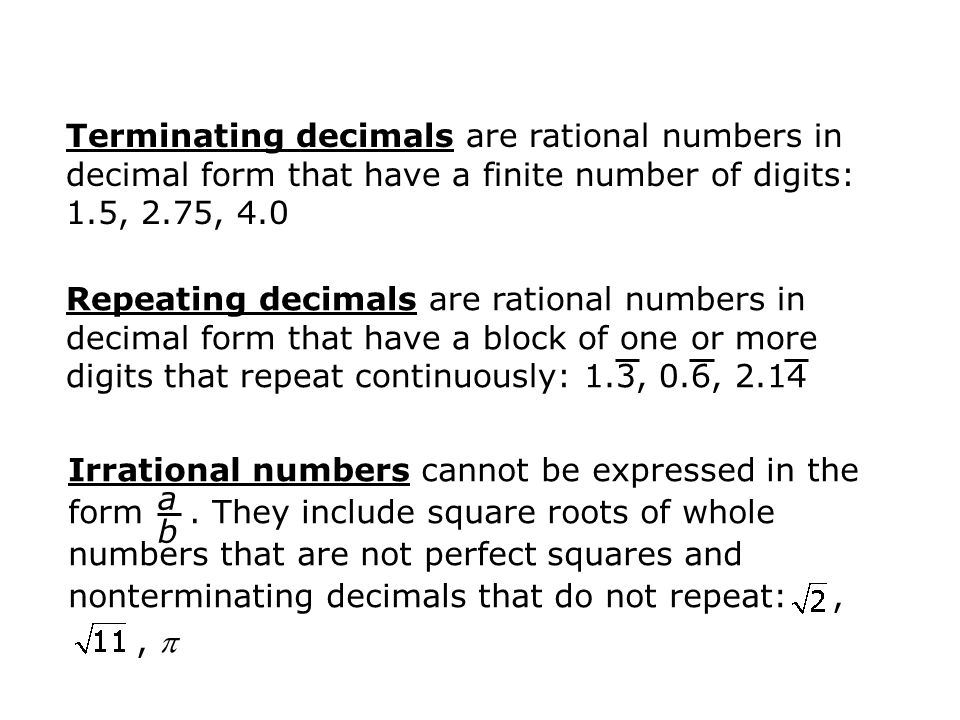 Terminating decimals are rational numbers in