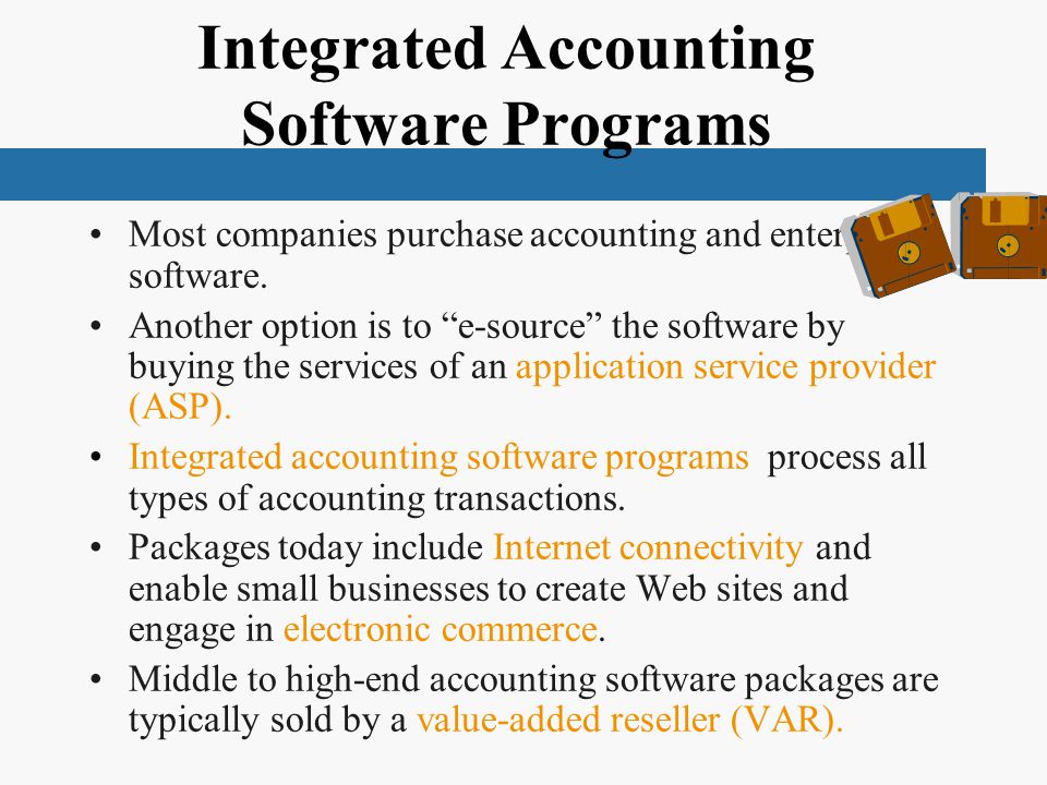 Integrated Accounting Software Programs