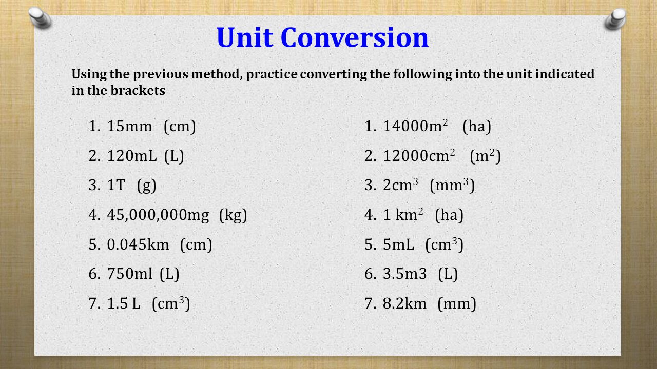 Converting Metric Units - ppt download