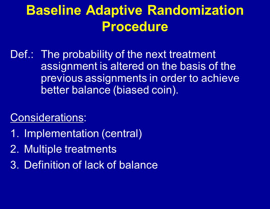 Outline Of Randomization Lectures Ppt Video Online Download