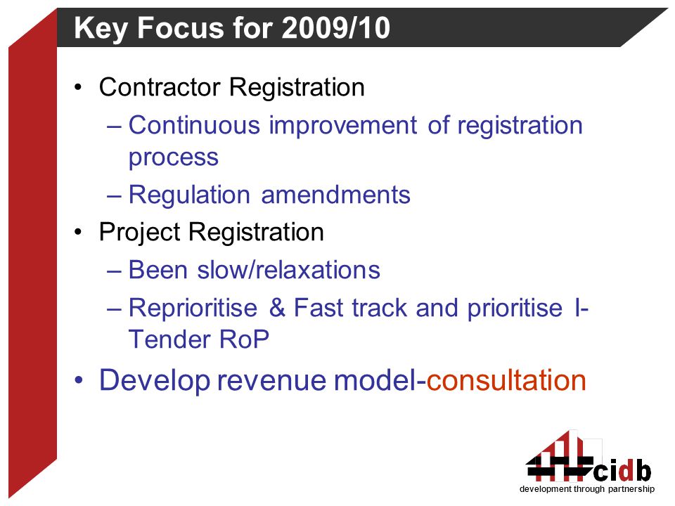 Develop revenue model-consultation