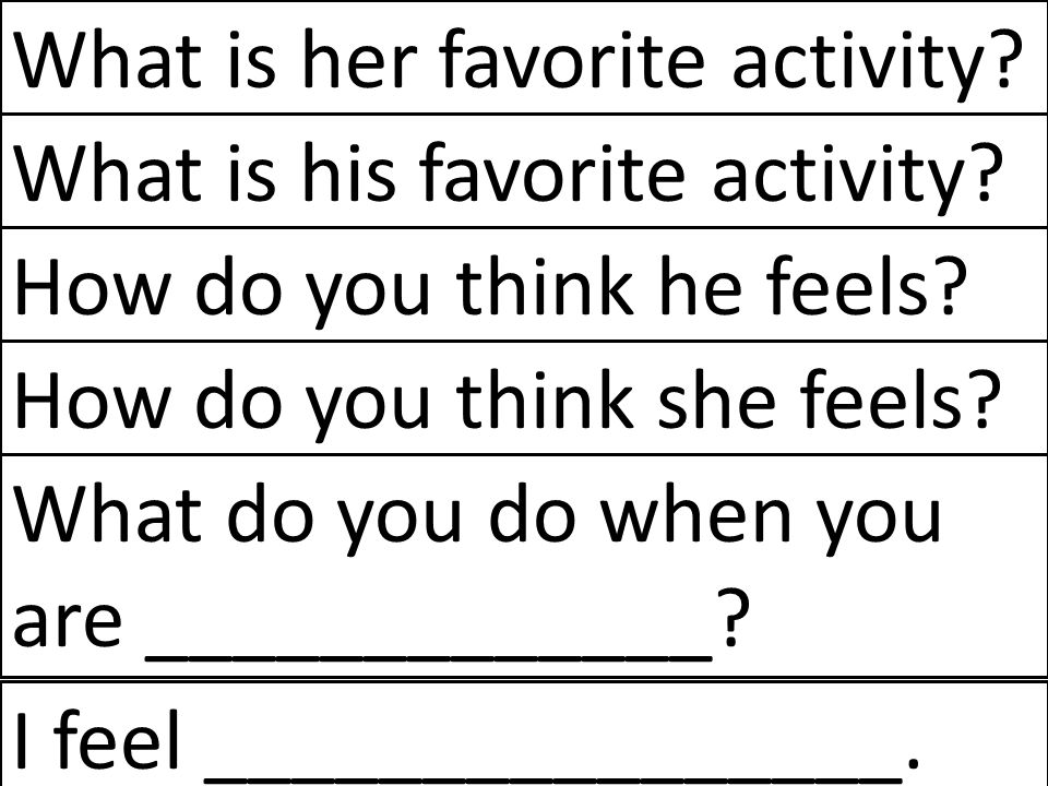 What is her favorite activity