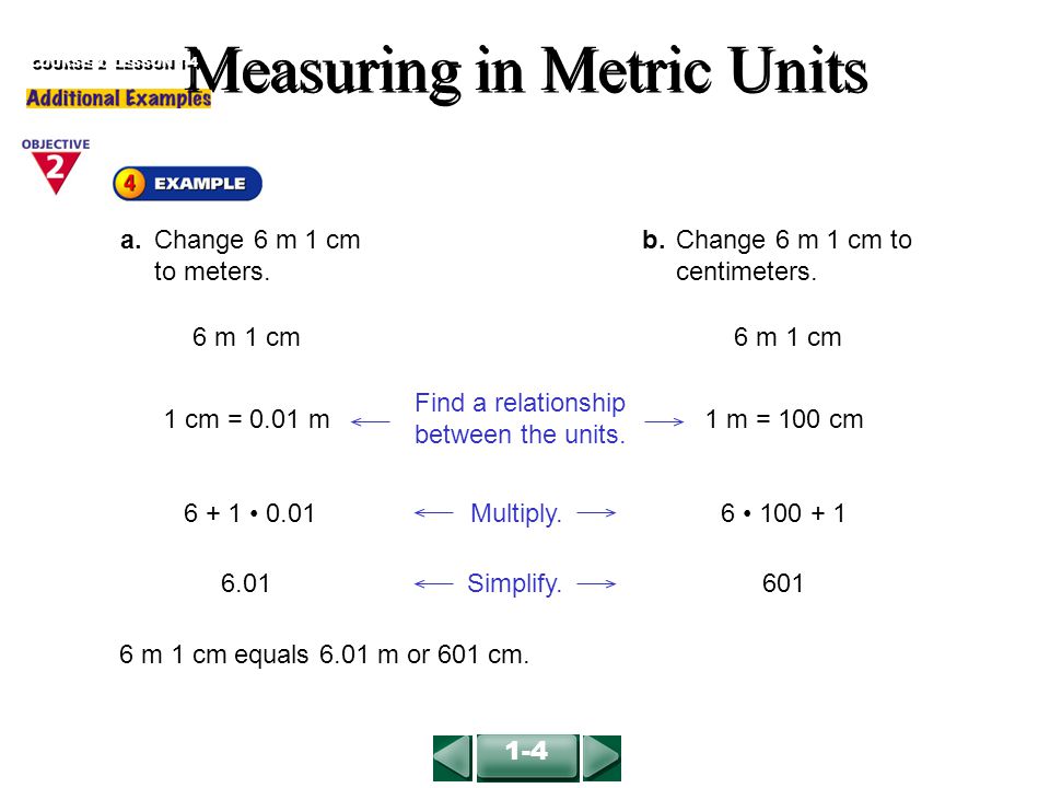Measuring in Metric Units