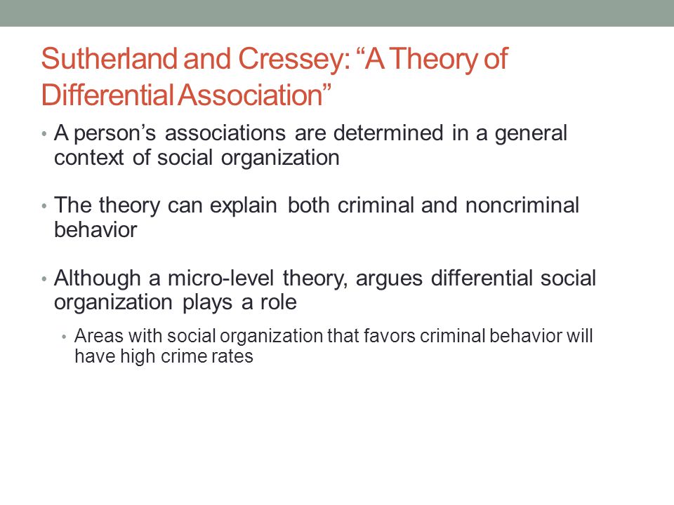 differential social organization