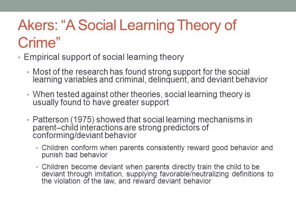 social learning theory research