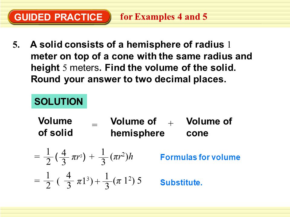 GUIDED PRACTICE for Examples 4 and 5