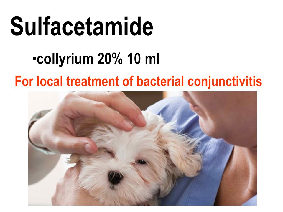 For local treatment of bacterial conjunctivitis