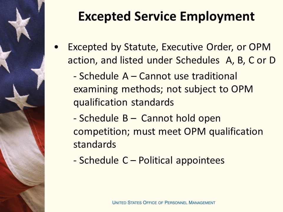 Excepted Service Employment