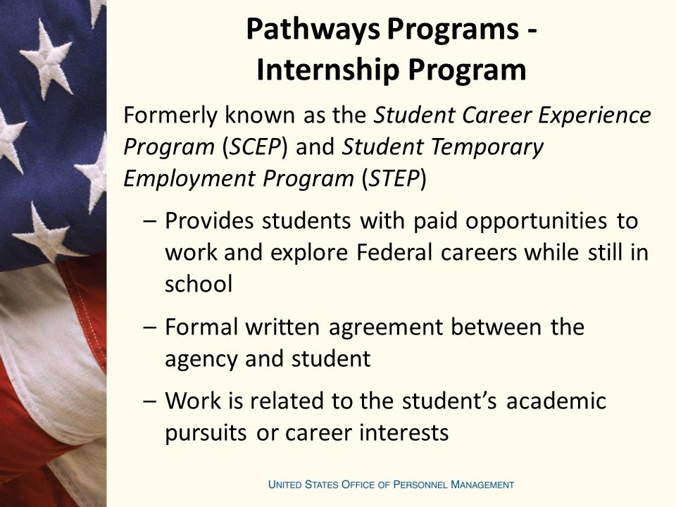 Pathways Programs - Internship Program