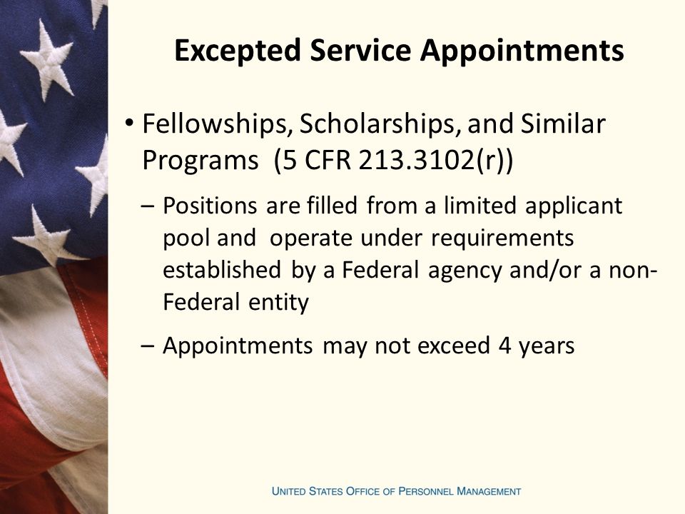 Excepted Service Appointments