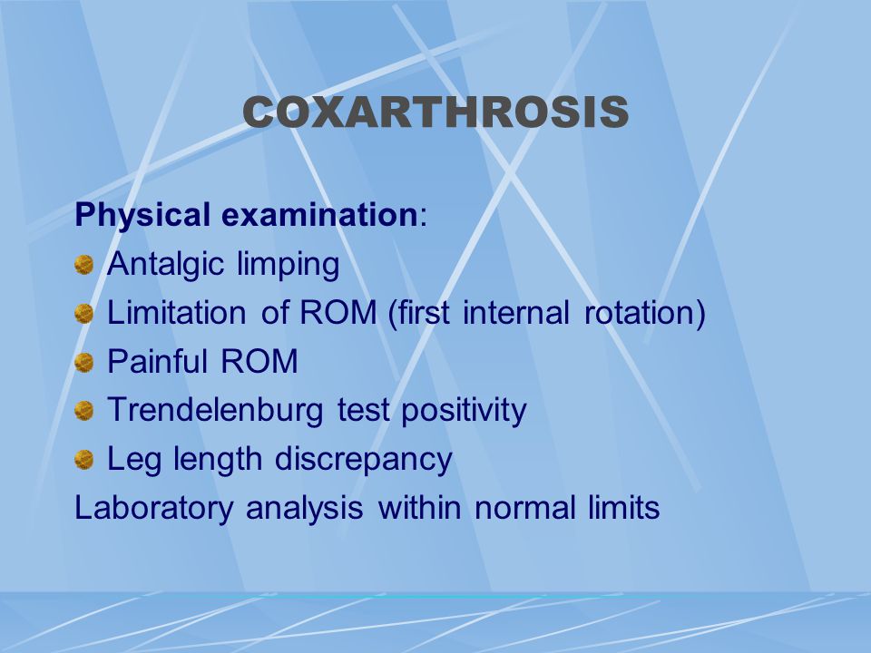 osteoarthritis Coxarthrosis ppt