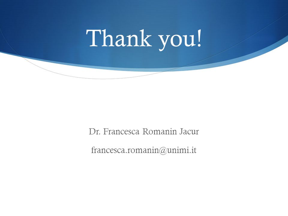 Dr. Francesca Romanin Jacur