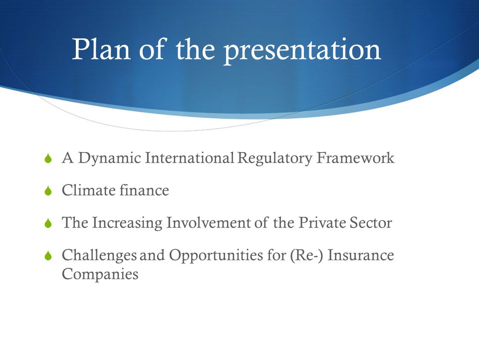 Plan of the presentation