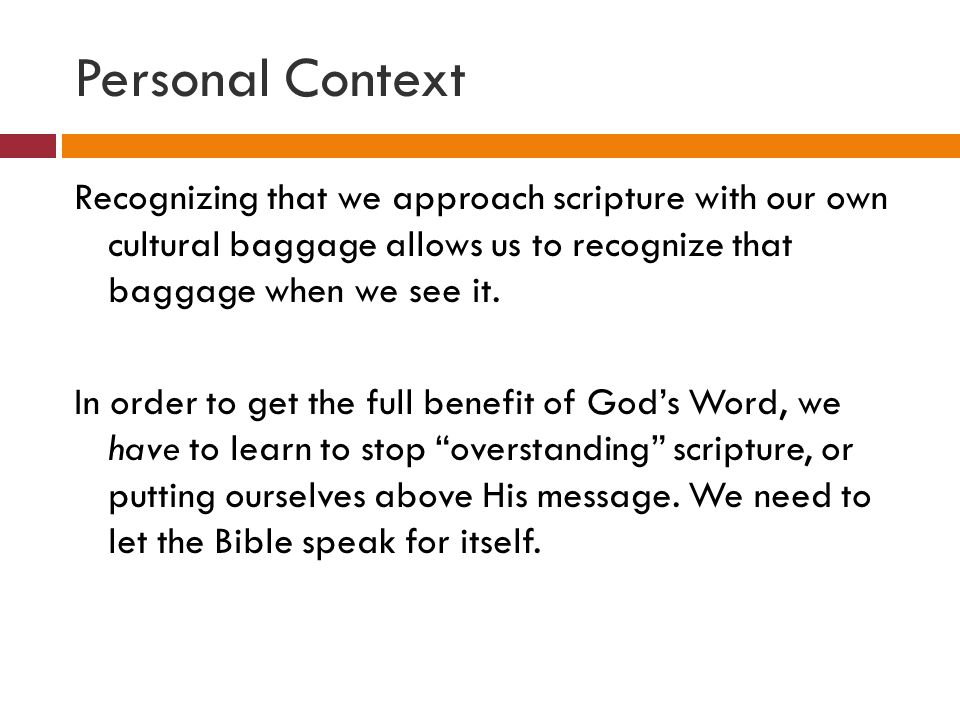 cultural baggage definition
