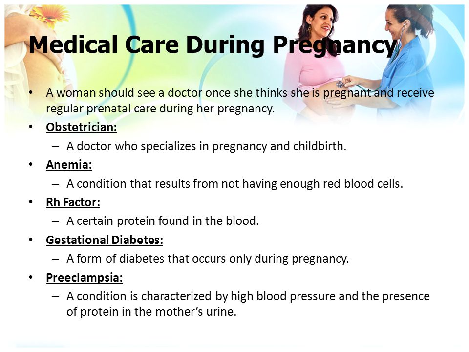 Medical Care During Pregnancy