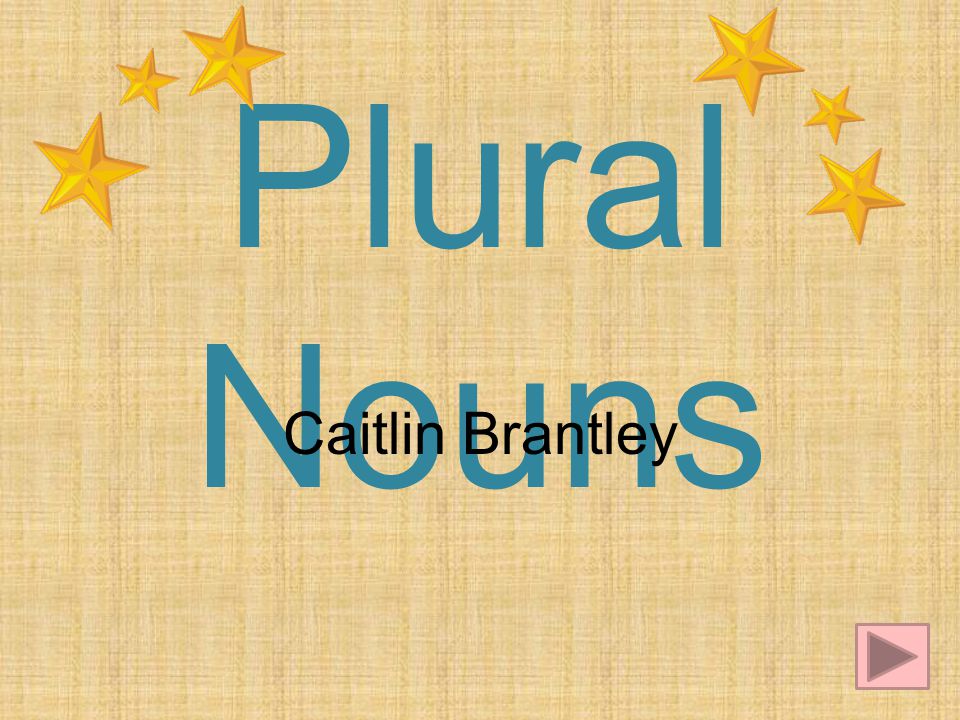 Plural Nouns Caitlin Brantley