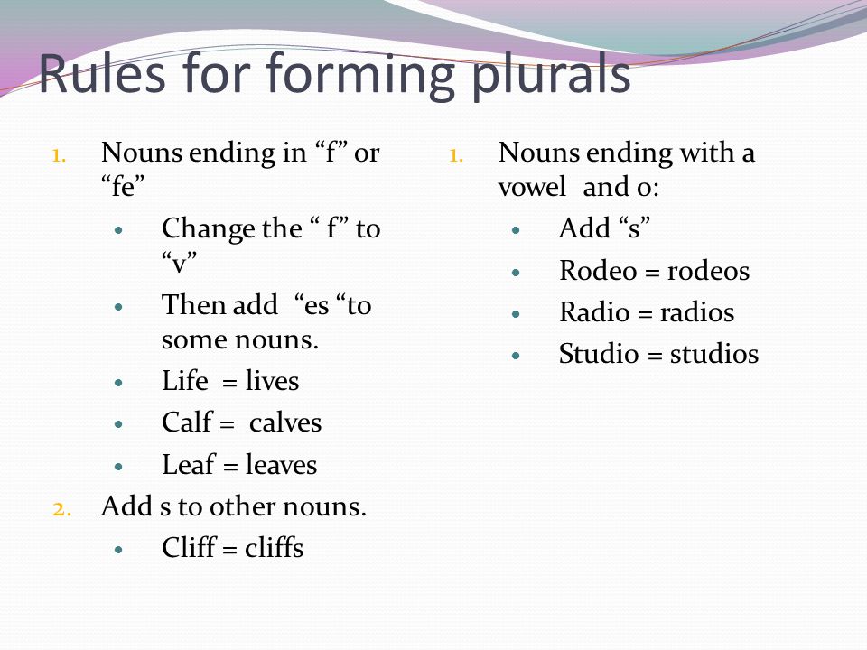 More Plural Nouns Chapter 2, Lesson ppt video online download