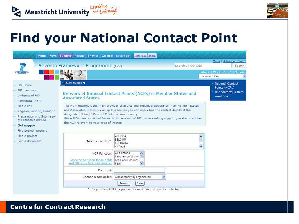 Find your National Contact Point