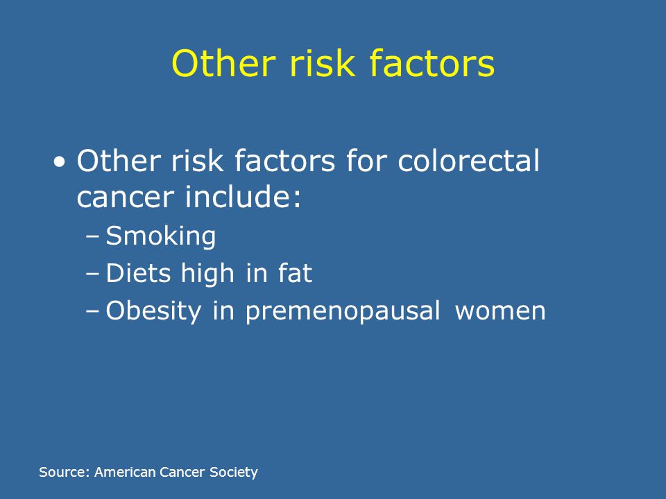 What are the personal and family risk factors (cont.)