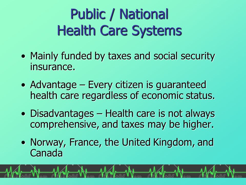 Public / National Health Care Systems