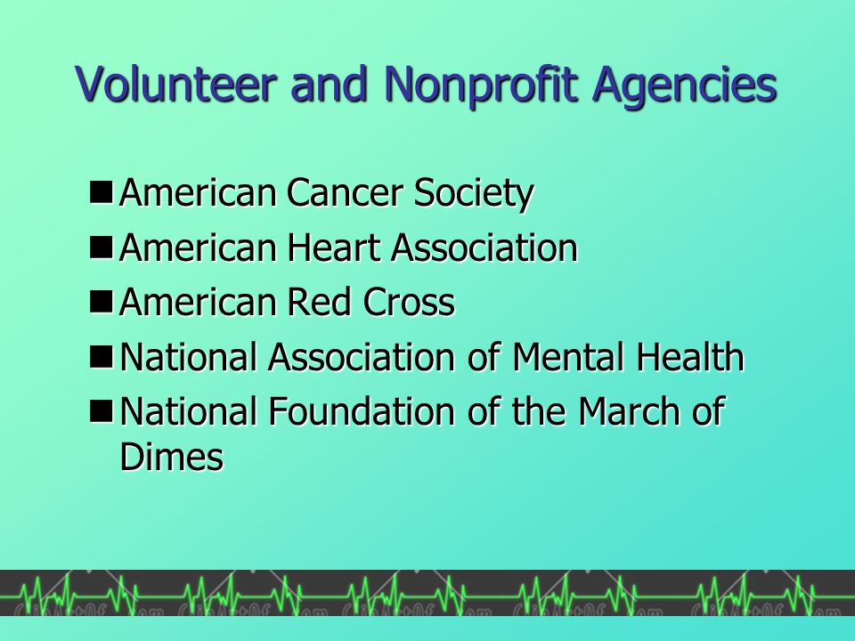 Volunteer and Nonprofit Agencies