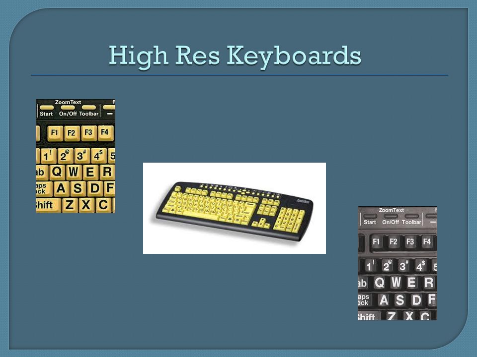 High Res Keyboards