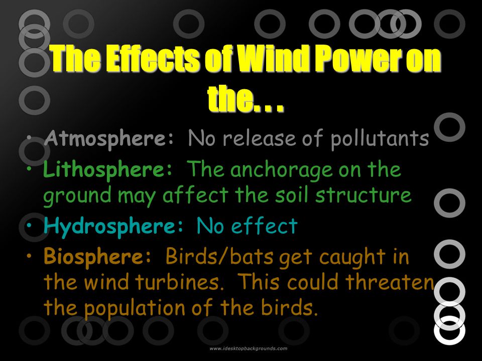 The Effects of Wind Power on the. . .