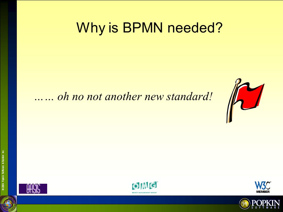 Why is BPMN needed …… oh no not another new standard!