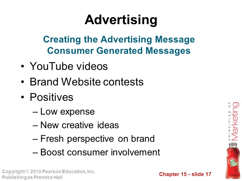 Creating the Advertising Message Consumer Generated Messages