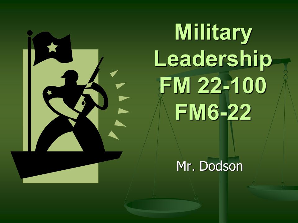 Military Leadership FM FM6-22