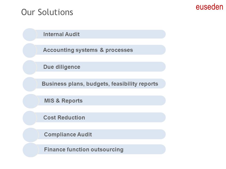 euseden Our Solutions Internal Audit Accounting systems & processes