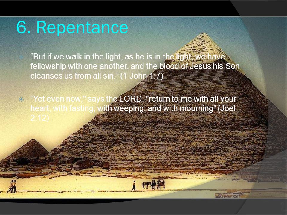 6. Repentance