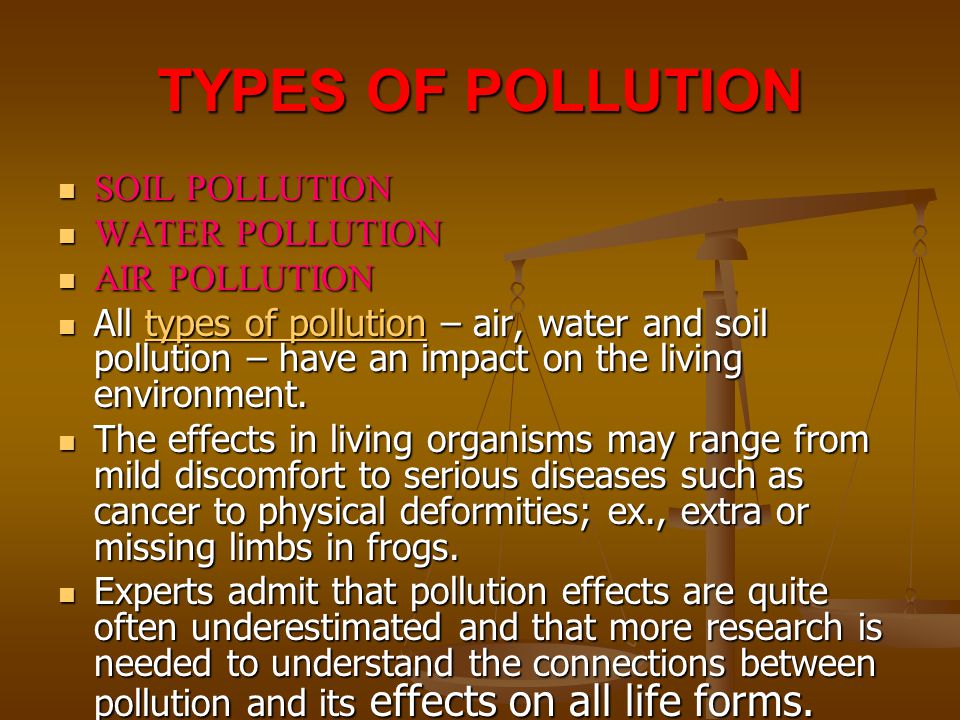 types of soil pollution