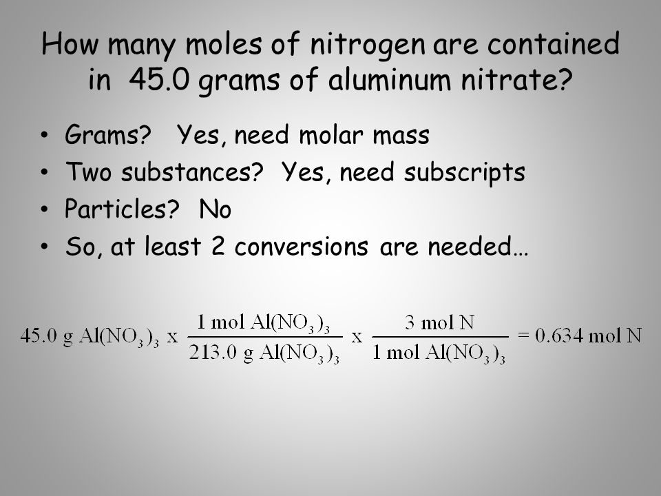1 моль азота n2. How many Moles in n. 1 Mass how many grams.