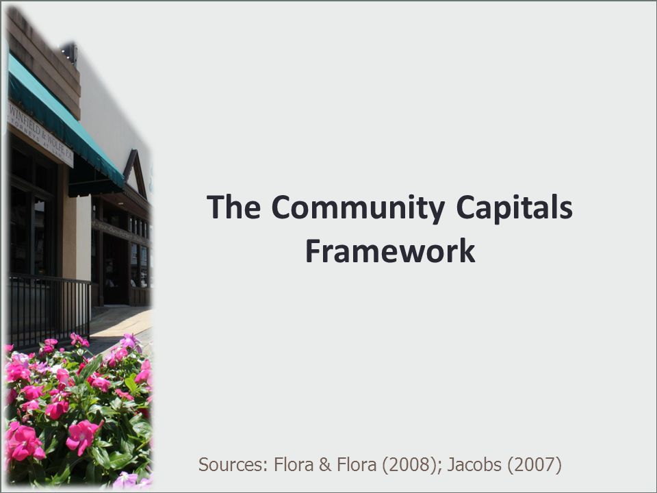 The Community Capitals Framework