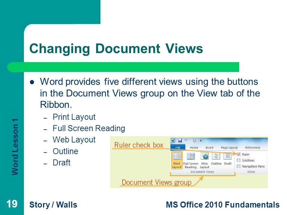 Changing Document Views