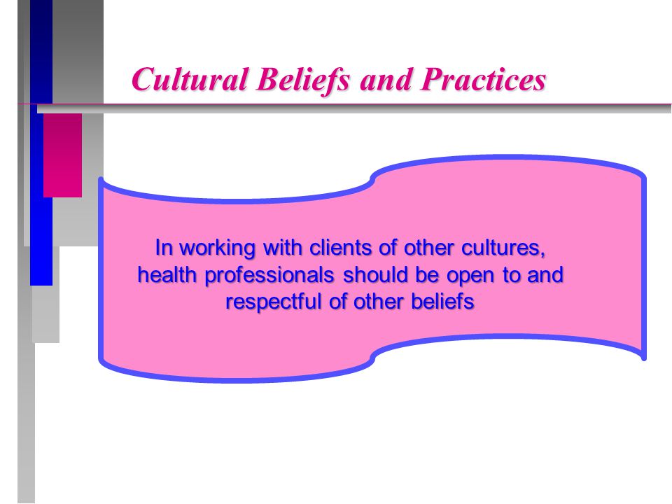 Cultural Beliefs and Practices